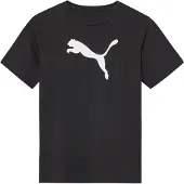 Puma teamRISE Logo Cotton Shirt Junior Zwart - Wit 140