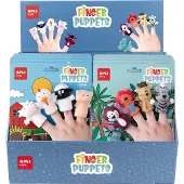 APLI Vingerpoppetjes dieren set van 5 - - vanaf 3 jaar