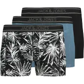 Jack & Jones Boxershorts 'JACRichard' smoky blue / zwart / wit