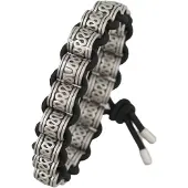 Behave - Armband - Ibiza stijl - Mat zilverkleur - Elastisch - 16 cm