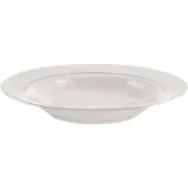 Ambition Aura Gold - Diepe Porseleinen Bord - 23 cm - Witte met Gouden Accenten