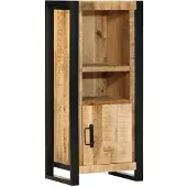 vidaXL Badkamerkast 40x30x90 cm massief ruw mangohout