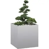 vidaXL Plantenbak 80x80x80 cm gegalvaniseerd staal