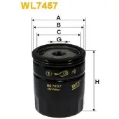WIX FILTERS WL7457 Oliefilter
