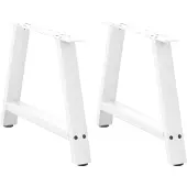 vidaXL Salontafelpoten 2 st A-vormig 60x(42-43) cm staal wit