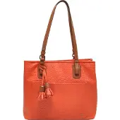 Berba Chamonix Shopper mandarin schoudertas dames