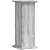 vidaXL Plantenstandaard 33x33x80 cm bewerkt hout grijs sonoma eiken