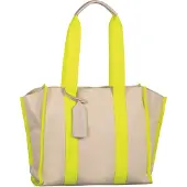 Tom Tailor DENIM Shopper 'Alani' nude / neongeel