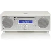 Tivoli Audio Music System+ hifi stereo systeem met DAB+ / FM, Bluetooth, CD-speler en wekkerradio, Wit
