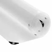 vidaXL Doorzichtig zeildoek met zeilringen 2x4 m PVC