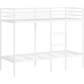 vidaXL Stapelbed zonder matras 80x200 cm staal wit