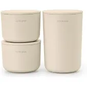 Brabantia ReNew Opbergpotjes Set - 3-delig - Soft Beige