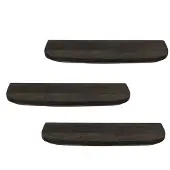 Starfurn Wandplank Gusta Black | 60 cm | Set van 3 (Bruin, 60x15x20cm)