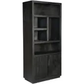 Starfurn Vakkenkast Brussel Black | 90 cm (Zwart, 90x200x45cm)