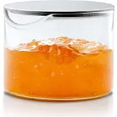 Blomus Basic Condiment Deksel 3 oz Glas en Geborsteld Roestvrij Staal