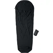 Cocoon Mummy Liner 100% Merino Wool Lakenzak Black