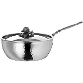 Ruffoni Sauteerpan OPUS PRIMA 24 cm, zilver, roestvrij staal,