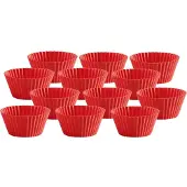 Lékué muffinvorm siliconen 12-pack Rood