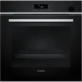 Siemens HR572GBS3 - iQ300 - Inbouwoven - Stoomoven - Air Fry-functie met bakplaat: gezondere manier om te snacken - Eenvoudig te reinigen: pyrolyse - 71 l - Zwart