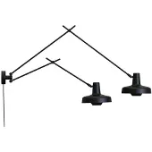 Grupa Products Wandlampe , Arigato, Zwart, Werkkamer / Kantoor, Metaal