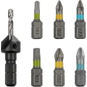 Wolfcraft Flipbit toebehorenset | Houtbouw | 7-delig | 1 set - 3085000