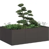 Super Merchant Plantenbak 120x80x40 cm staal zwart