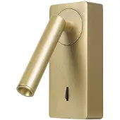 Forlight LED-wandlamp Colo, messing / goud, Woon-/ Eetkamer, Aluminium, Modern, LED wandlamp