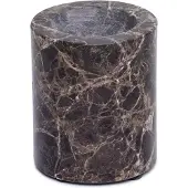 Mooisa - Marmer waxinelichthouder M Ø6x7cm bruin