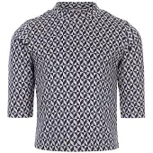 LOOXS Fancy navy top geomatric print voor meisjes in de kleur