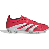 Adidas Predator Elite Gras Voetbalschoenen (FG) Kids Rood Wit Zwart