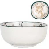 Clayre & Eef Kom 125 ml Beige Bruin Keramiek Hert