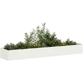 vidaXL Plantenbak 360x80x40 cm staal wit