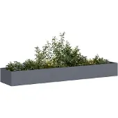 vidaXL Plantenbak 360x80x40 cm staal antracietkleurig