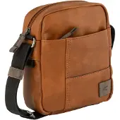Camel active Schoudertas 'Laos' cognac / grijs / zwart