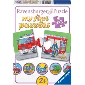 Ravensburger Speciale voertuigen- My First puzzles -9x2 stukjes - kinderpuzzel