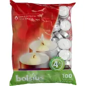 Bolsius Waxinelichten Wit 4 Uur 100 Stuks