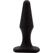 Erotic Treasure Black Mont Siliconen buttplug 10 cm.