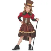 Vegaoo - Luxe steampunk kostuum voor meisjes