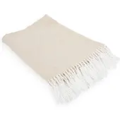 Tiseco - Plaid AMALIA met franjes - 150x200 cm, zand