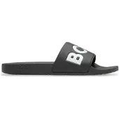 BOSS In Italië vervaardigde slippers met groot logodetail Maat 39