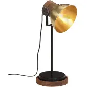 vidaXL Bureaulamp, 25W, antiek messing, 17x17x50 cm, E27