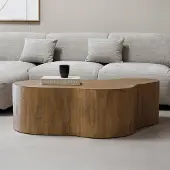 Giga Meubel Salontafel Moos Organisch Naturel 130cm