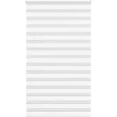 vidaXL Zebra rolgordijn 130x200 cm stofbreedte 125,9cm polyester wit