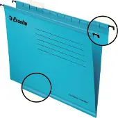Esselte Classic Versterkte Hangmap - Folio V-bodem - 25 Stuks - Blauw