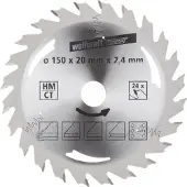 Wolfcraft Handcirkelzaagblad | HM | 24 Zähne | Ø150mm | 1 stuk - 6464000
