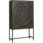Tower Living Casina Cabinet 2 drs. 110x45x190 (Zwart, 110x190x45cm)
