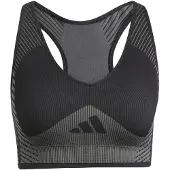 Adidas Sport bh 'AEROKNIT Training Light Support' grijs / zwart