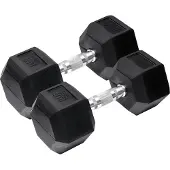 Orange Gym Halterset Hex Dumbbell 2 x 10 KG Zwart