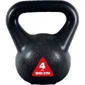 Iron gym Kettlebel 4 KG Zwart