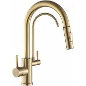 REA Eco Fresh - Keukenkraan - Geborsteld Goud - 18X3,5X37,5Cm